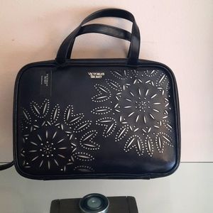 Victoria's secret make up leather bag